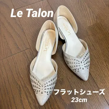 루타론 플랫슈즈 로우 힐 펌프스 23cm
