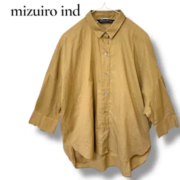 mizuiro ind 미즈이로 인드 코튼 셔츠 카키