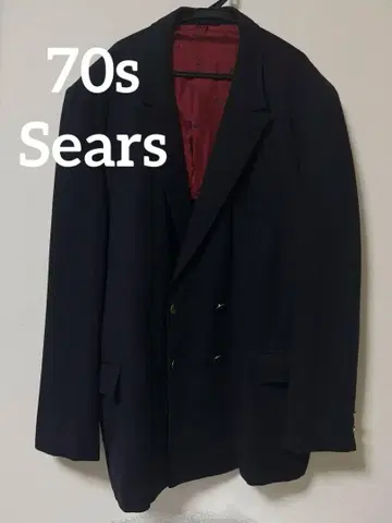 70s Sears 시어스 테일러드 자켓 네이비 울 USA제