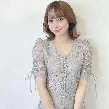 안미르 쿠슈토 소매 원피스 전체 레이스