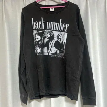 back number 락밴드 같은 롱 슬리브 티셔츠