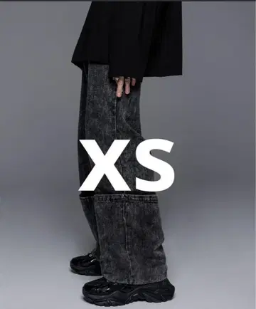 ADRER 롤업 빈티지 뷰티풀 스타일 데님 블랙 XS