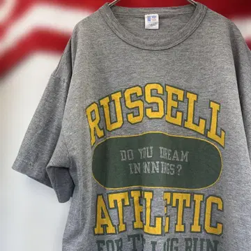 90sUSA 구제 의류 RUSSELL 그레이 티셔츠