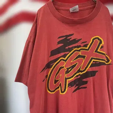 90sUSA 구제 의류 GSX 로고 레드 오버 사이즈 티셔츠