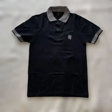 Lee Taylor ZOO 블랙 피케 셔츠 36 사이즈 체크 옷깃