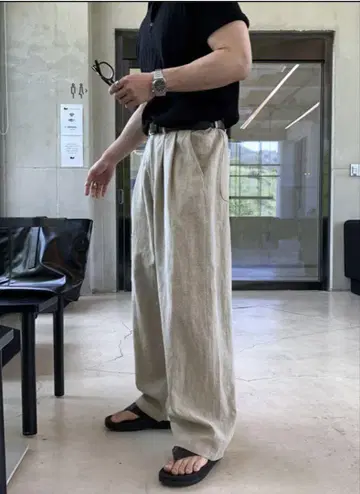 ORUN 스트레이트 베이지 슬랙스 L 사이즈