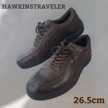고품질 호킨스 트래블러 브라운 브라운 가죽 신발 26.5cm