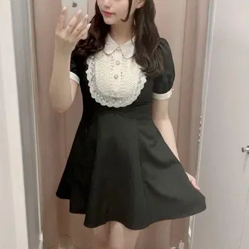 evelyn 에블린 비쥬 레이스 쉬폰 OP