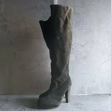 [롱 부츠] (M) 무지 블랙 여성용