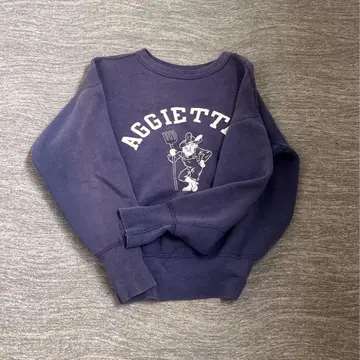 1950's 랜택 vintag sweat 퍼플 네이비