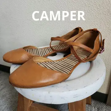CAMPER 브라운 플랫 슈즈
