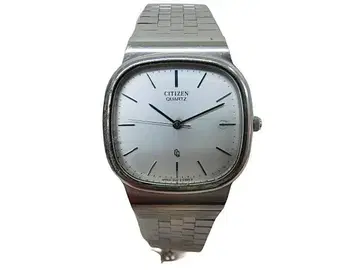 CITIZEN QUARTZ 실버 스퀘어형 시계