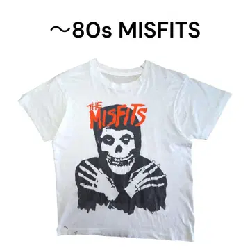 ~80s MISFITS 빅 프린트 티셔츠 미스티프 밴딩 티셔츠