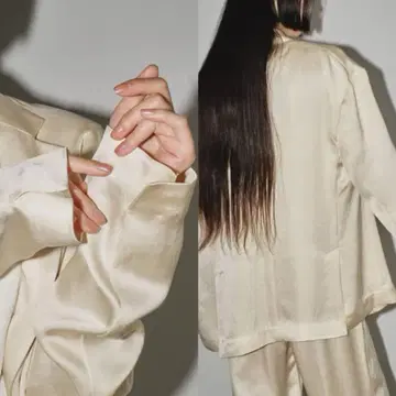 투데이풀 새틴 오버 재킷 38