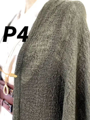 P-4 얇은 겉옷 썸머 울 혼방 모몽가 코트 기모노 긴 겉옷 겉옷