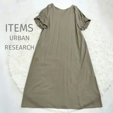 ITEMS URBAN RESEARCH 오리가미 턱 린넨 혼방 원피스
