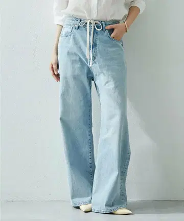 Whim Gazette 드로스트 데님 팬츠 34 블루