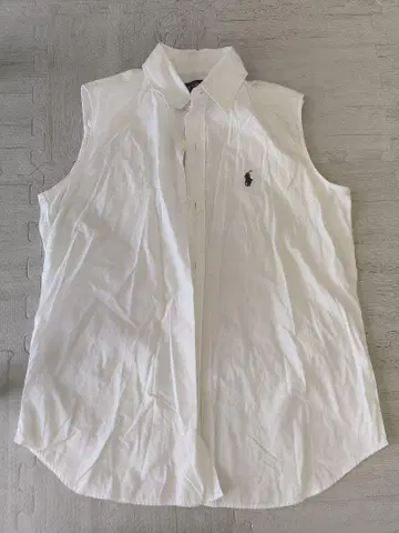 Ralph Lauren 슬리브리스 셔츠 화이트