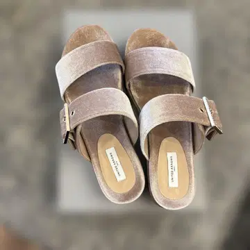 UNITED ARROWS 비쥬 뮬 핑크 베이지