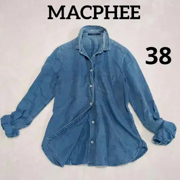 MACPHEE 맥피 38 데님 셔츠 바지 긴팔 셔츠 포켓