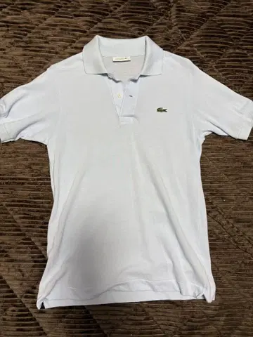 Lacoste 라이트 블루 피케 셔츠 사이즈 2, M