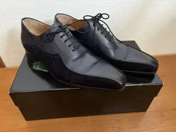 MAGNANNI 마그나니 드레스 슈즈 네이비 가죽 스웨이드 42