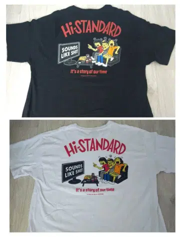 Hi-standard SOUNDS LIKE SHIT 티셔츠 L 2장