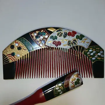 빗 금색 장식 빗 2종 세트