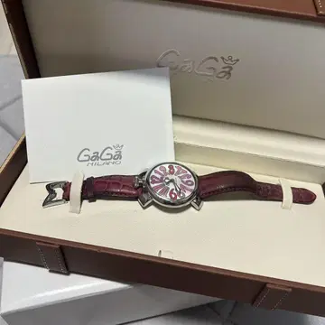 GaGa MILANO 수동 와인딩 시계 핑크