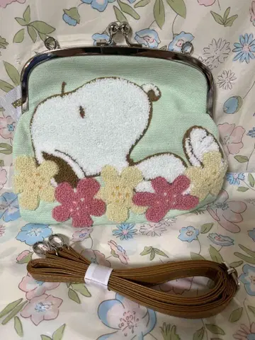 스누피 SNOOPY 가마구치 미니백