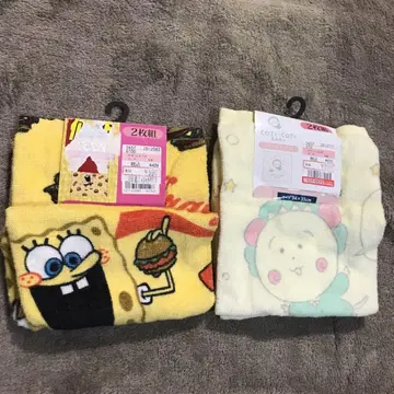스펀지 밥 & 코지코지 2장 세트 핸드 타월