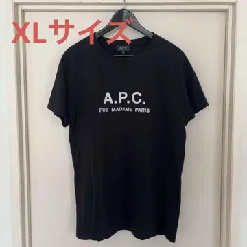 아페쎄 티셔츠 XL 자수 로고 블랙