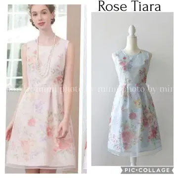Rose Tiara*주얼 오간자 플라워 원피스