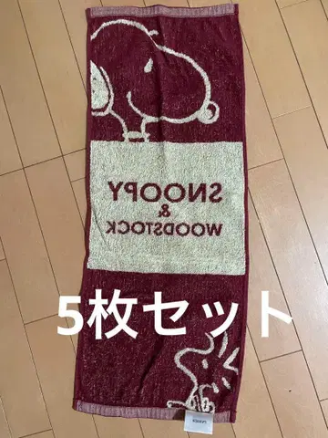 스누피 우드스탁 타월 5장 세트