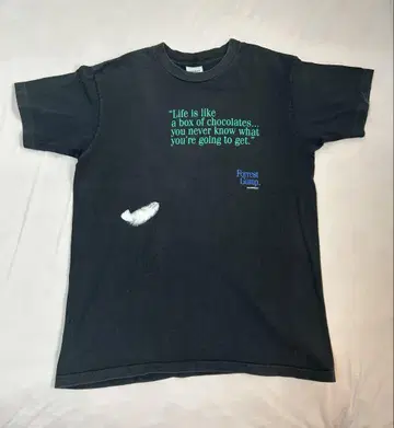 90s USA제 포레스트 검프 무비 티셔츠 블랙 L
