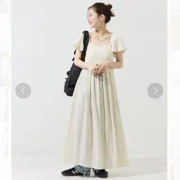 미사용 새상품 택 포함 인도 더블 거즈 백산 프릴 원피스 프릭스 스토어
