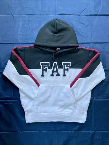 FAF 컬러 블록 후드티
