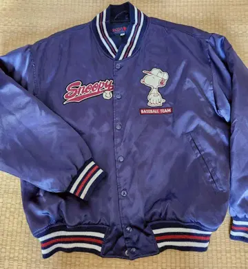 스누피 SNOOPY 스카잔 점퍼 M 네이비 긴팔 아우터