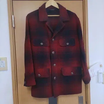 L.L.Bean 옴브레 체크 자켓 울 M USA제