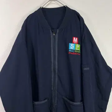 USA 구제 의류 00s msp 자수 집업 자켓 봄버 자켓