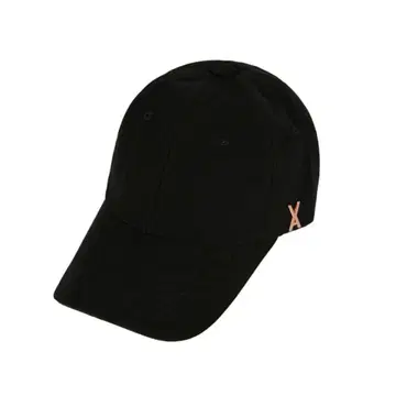 VARZAR 바자르 로고 캡 블랙 로즈 골드 한국 패션