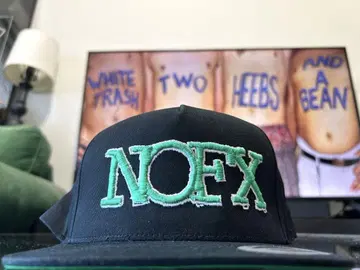 USA 펑크 밴드 NOFX 스냅백 캡 블랙 lagwagon