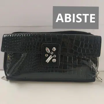 하자품 ABISTE 지갑 숄더 백 비쥬 블랙 지갑