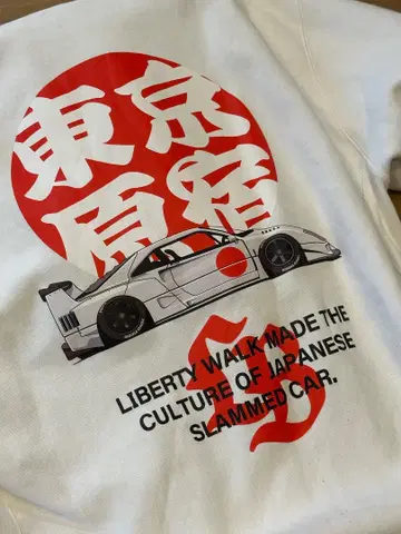Liberty Walk F40 후드티 화이트 새상품급 2XL 사이즈