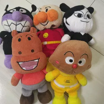 호빵맨 봉제 인형 5개 세트