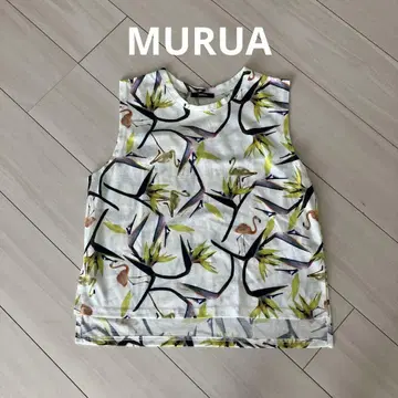 MURUA 무루아 꽃무늬 플라밍고 트로피컬 탱크탑 F
