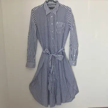 LAUREN RALPH LAUREN 스트라이프 셔츠 원피스 사이즈 4