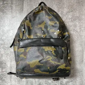 Gentil Bandit 카모플라쥬 가죽 백팩 천연 가죽