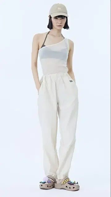 TW 유니섹스 나일론 팬츠 아이보리 L