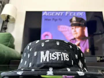 USA 펑크 밴드 The Misfits 제트 캡 블랙